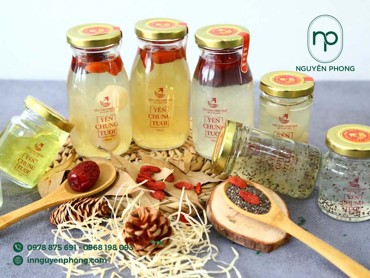 Mẫu tem decal trong dán yến